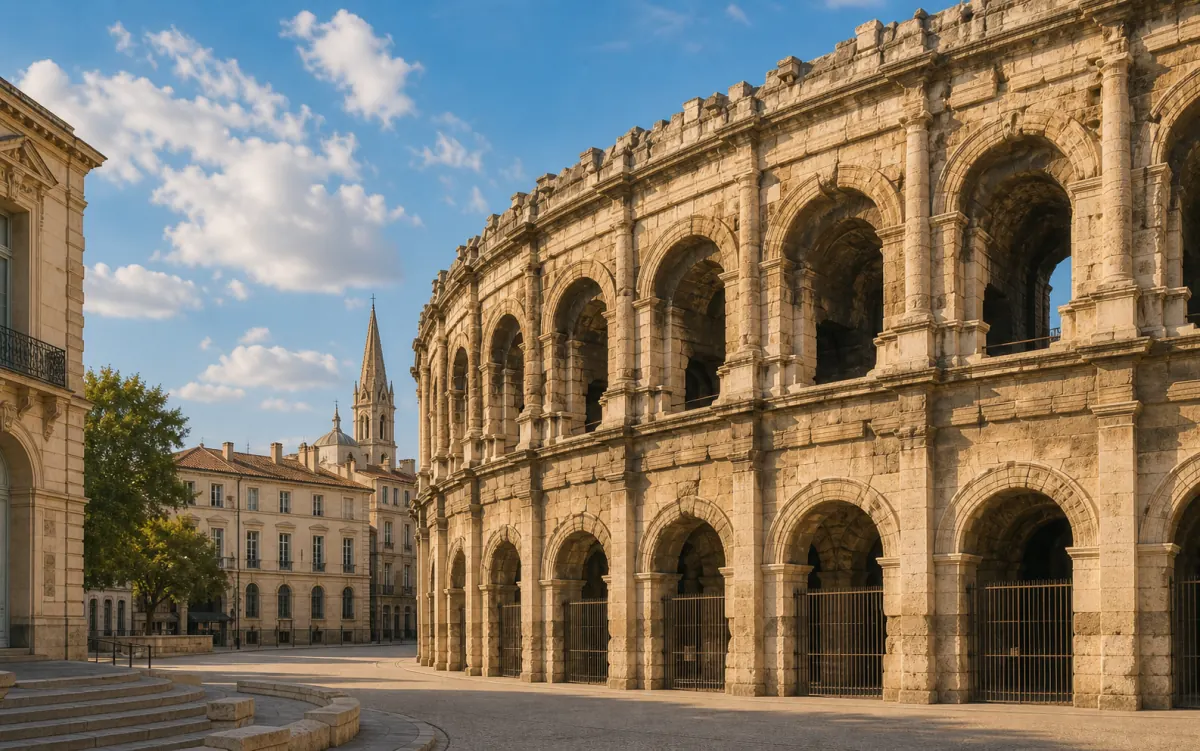 Vue de Nîmes